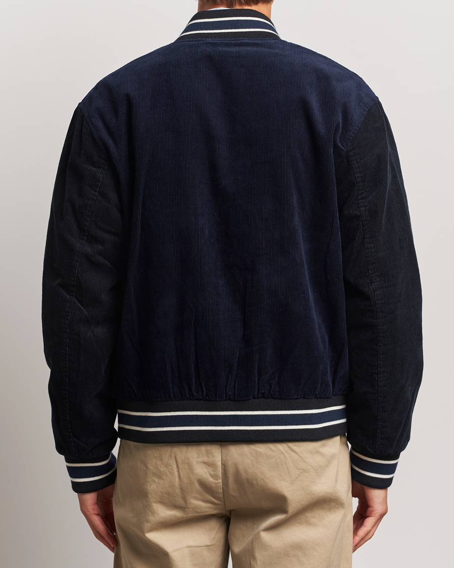 Herr | Jackor | GANT | Cord Varsity Jacket Evening Blue