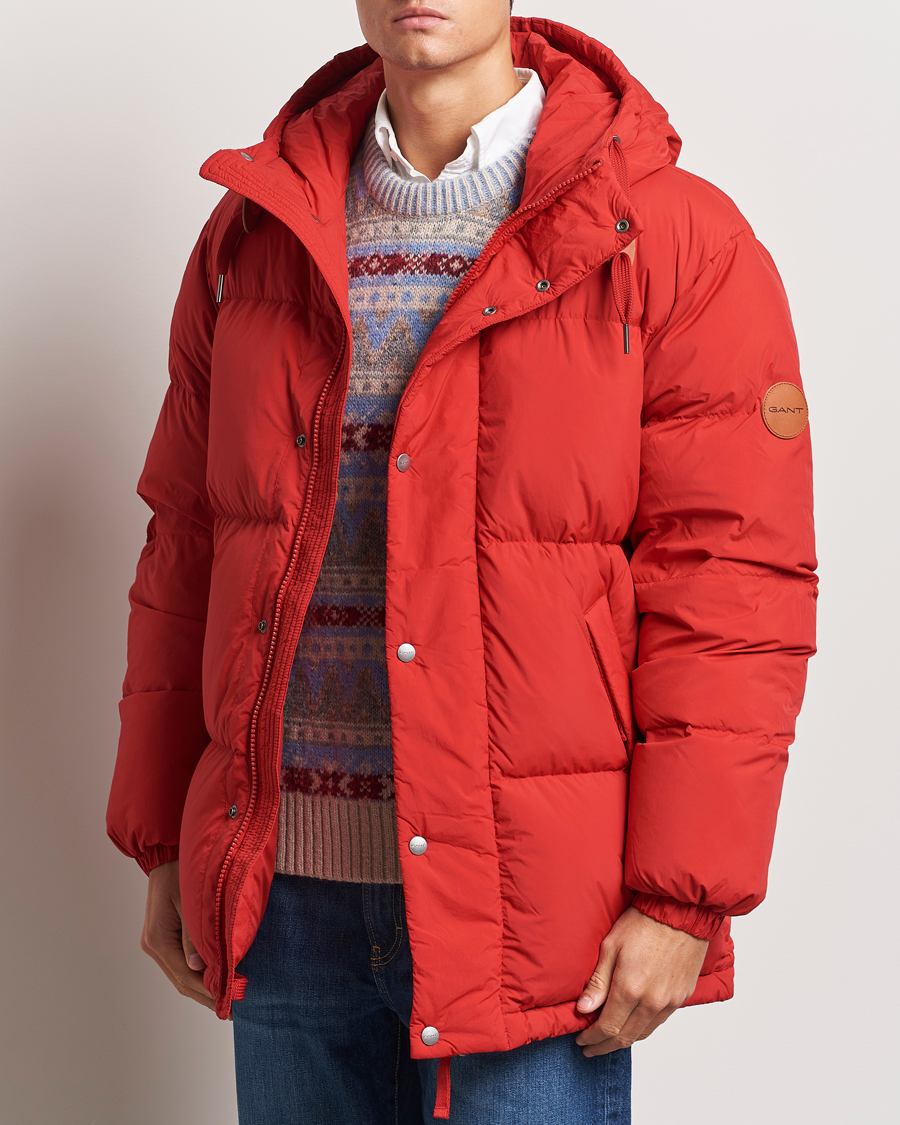 Herr | Jackor | GANT | Expedition Down Puffer Ruby Red