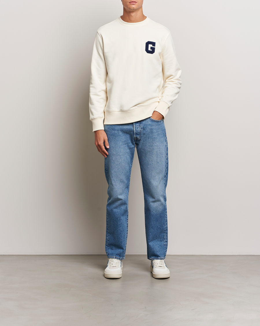 Herr | Tröjor | GANT | G Graphic Sweatshirt Cream