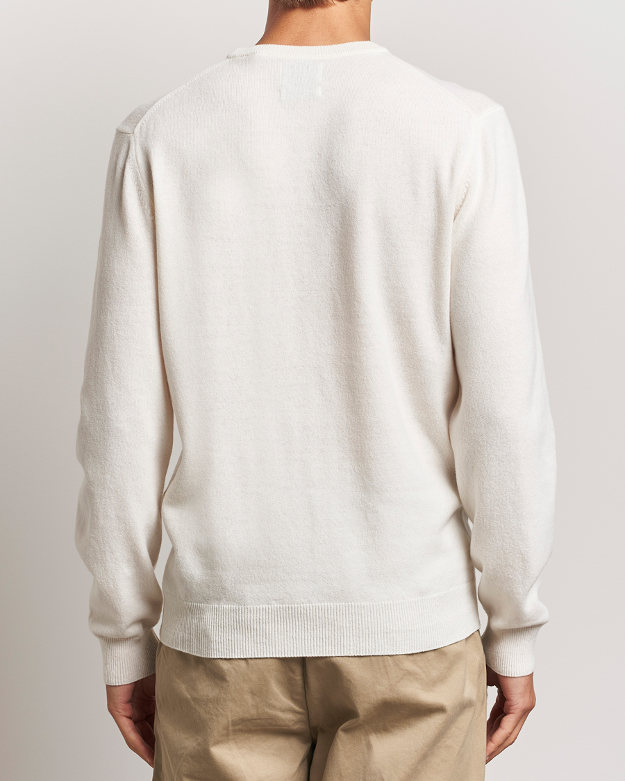 Herr | Tröjor | GANT | Lambswool Crew Neck Pullover Cream