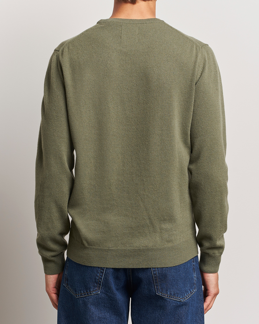 Herr | Tröjor | GANT | Lambswool Crew Neck Pullover Juniper Green