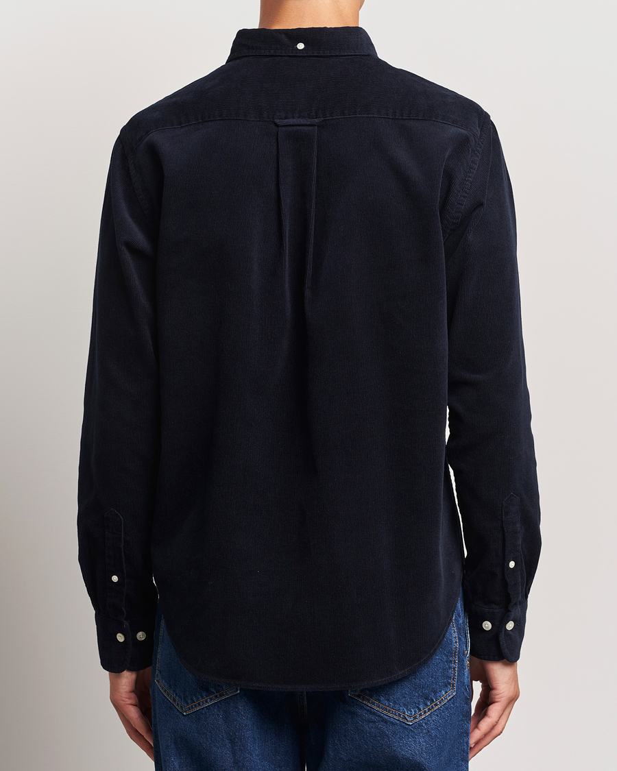 Herr | Skjortor | GANT | Regular Fit Corduroy Shirt Evening Blue