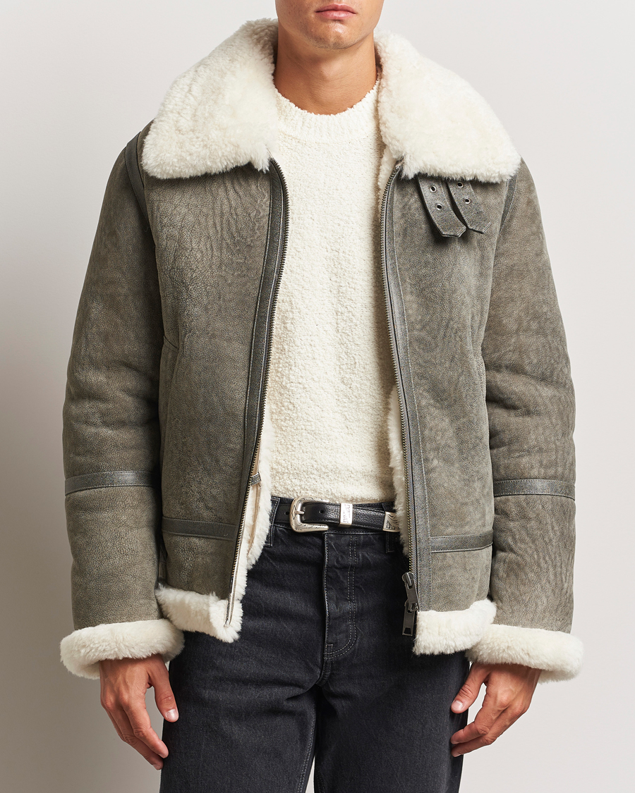Herr | Jackor | GANT | Shearling Jacket Desert Brown