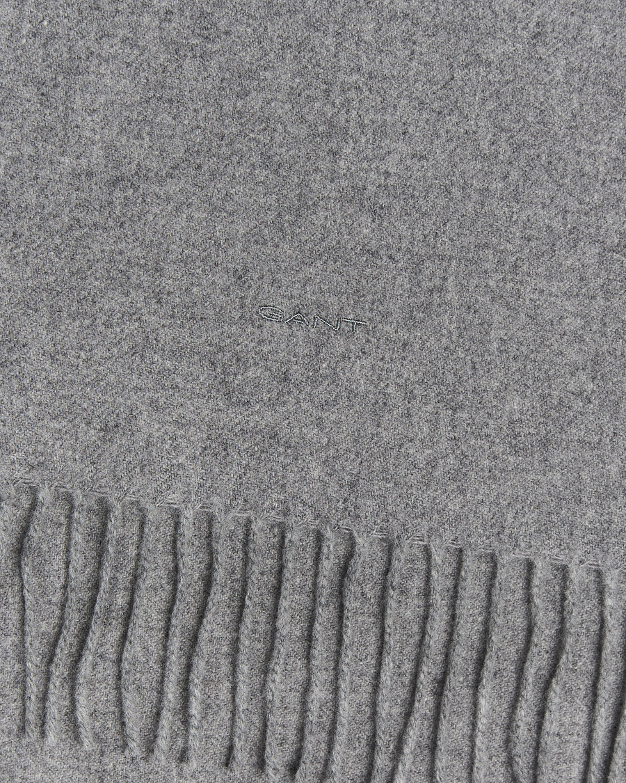 Herr | GANT Wool Scarf Grey Melange | GANT | Wool Scarf Grey Melange