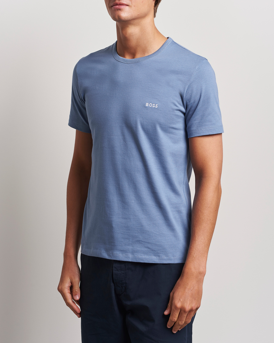 Herr | T-Shirts | BOSS BLACK | 3-Pack Crew Neck T-Shirt Green/Black/Blue