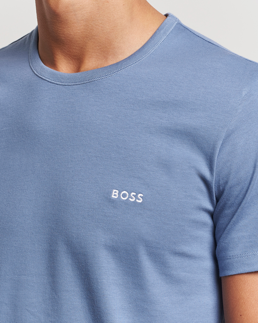 Herr | T-Shirts | BOSS BLACK | 3-Pack Crew Neck T-Shirt Green/Black/Blue
