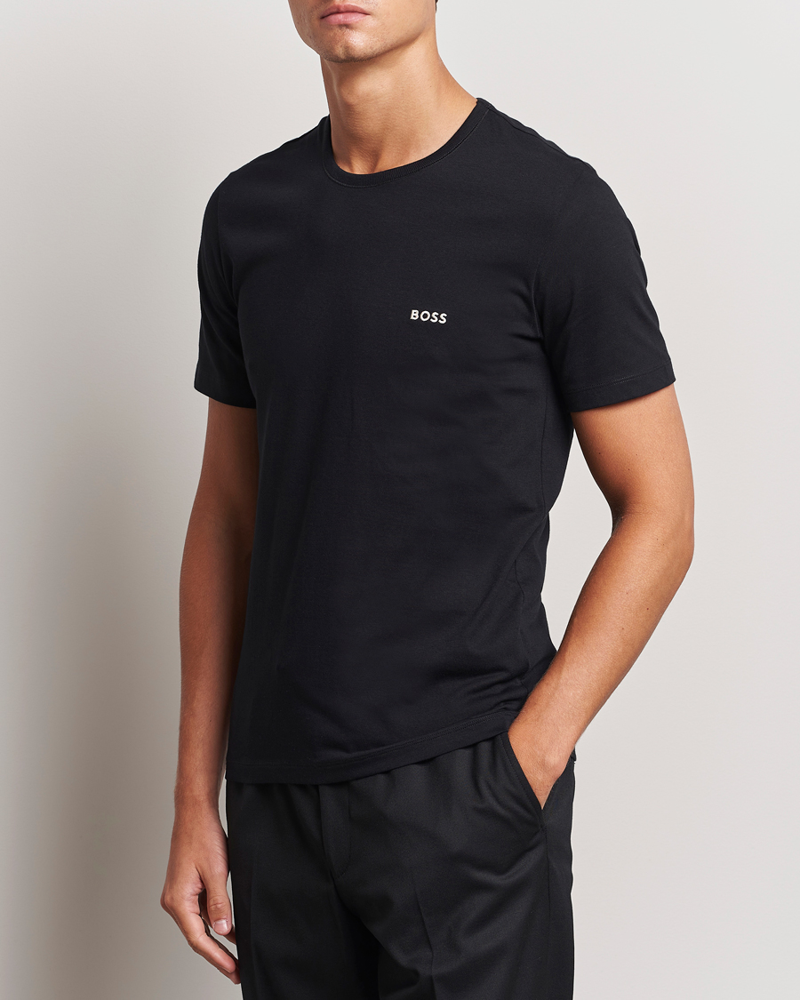 Herr | T-Shirts | BOSS BLACK | 3-Pack Crew Neck T-Shirt White/Grey/Black