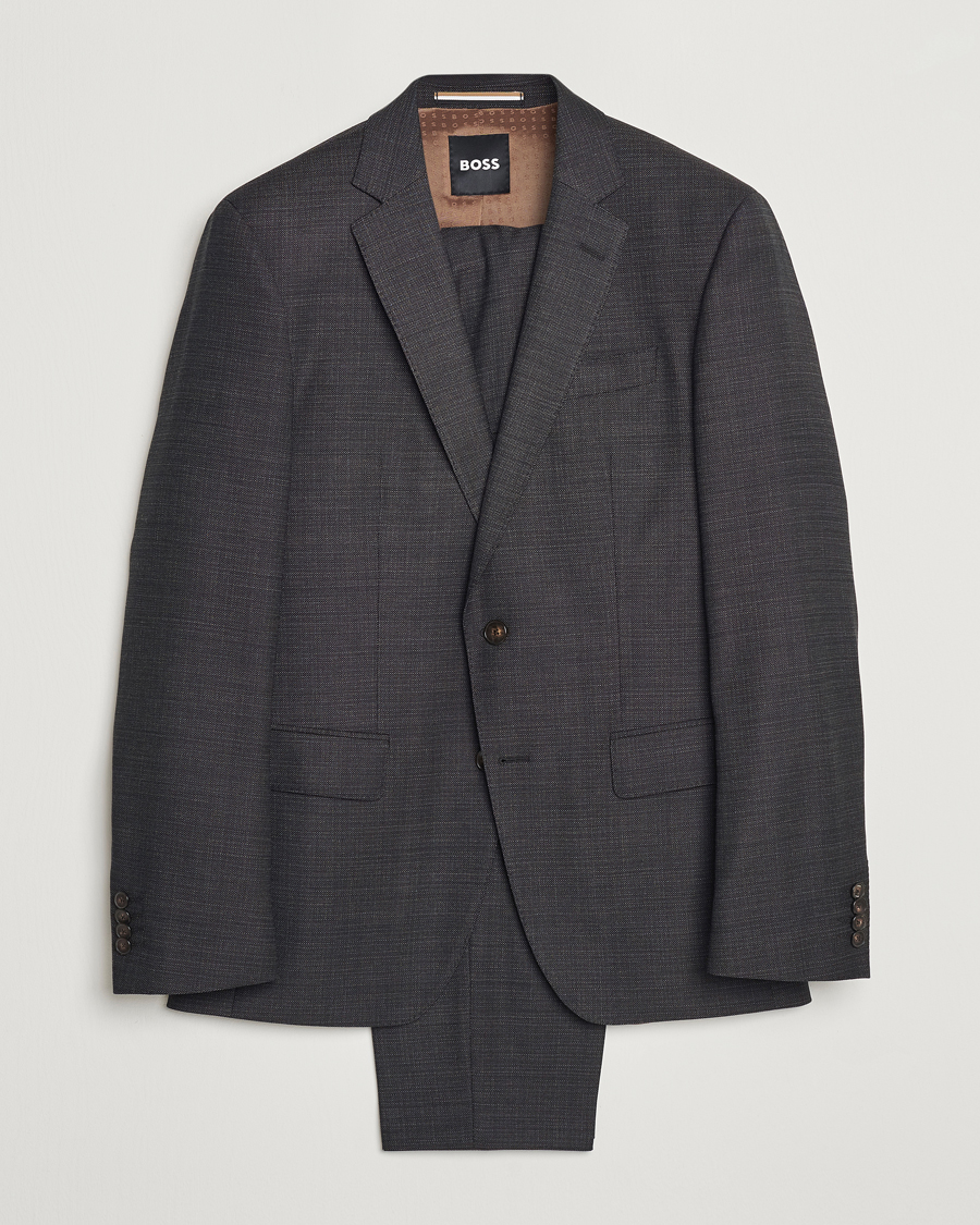 Herr | Kostymer | BOSS BLACK | Huge Wool Suit Open Green