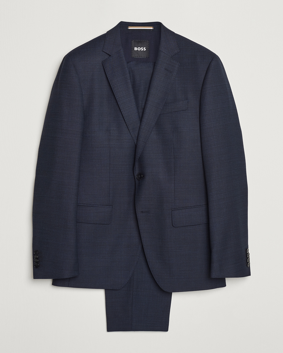 Herr | BOSS BLACK Huge Wool Suit Open Blue | BOSS BLACK | Huge Wool Suit Open Blue