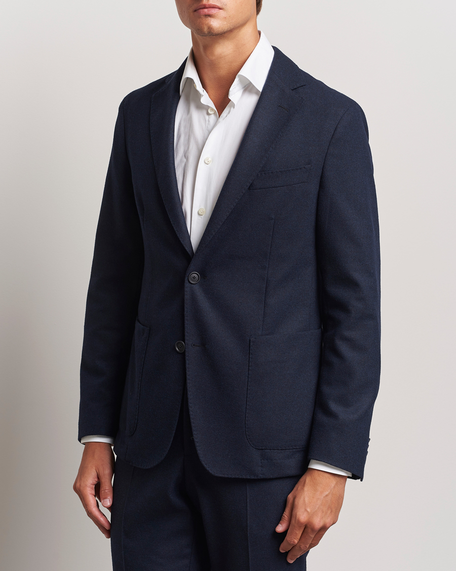 Herr | Kavajer | BOSS BLACK | Hanry Wool Tech Blazer Dark Blue