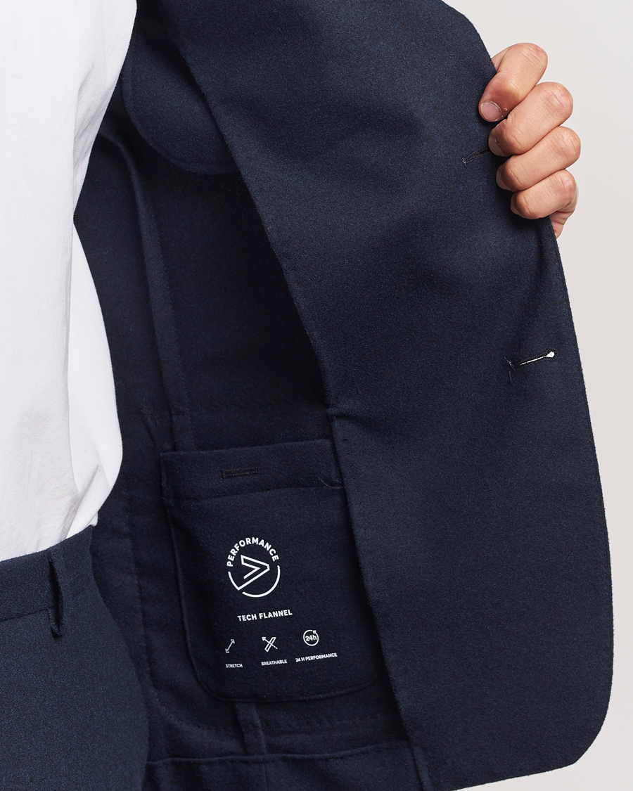 Herr | Kavajer | BOSS BLACK | Hanry Wool Tech Blazer Dark Blue