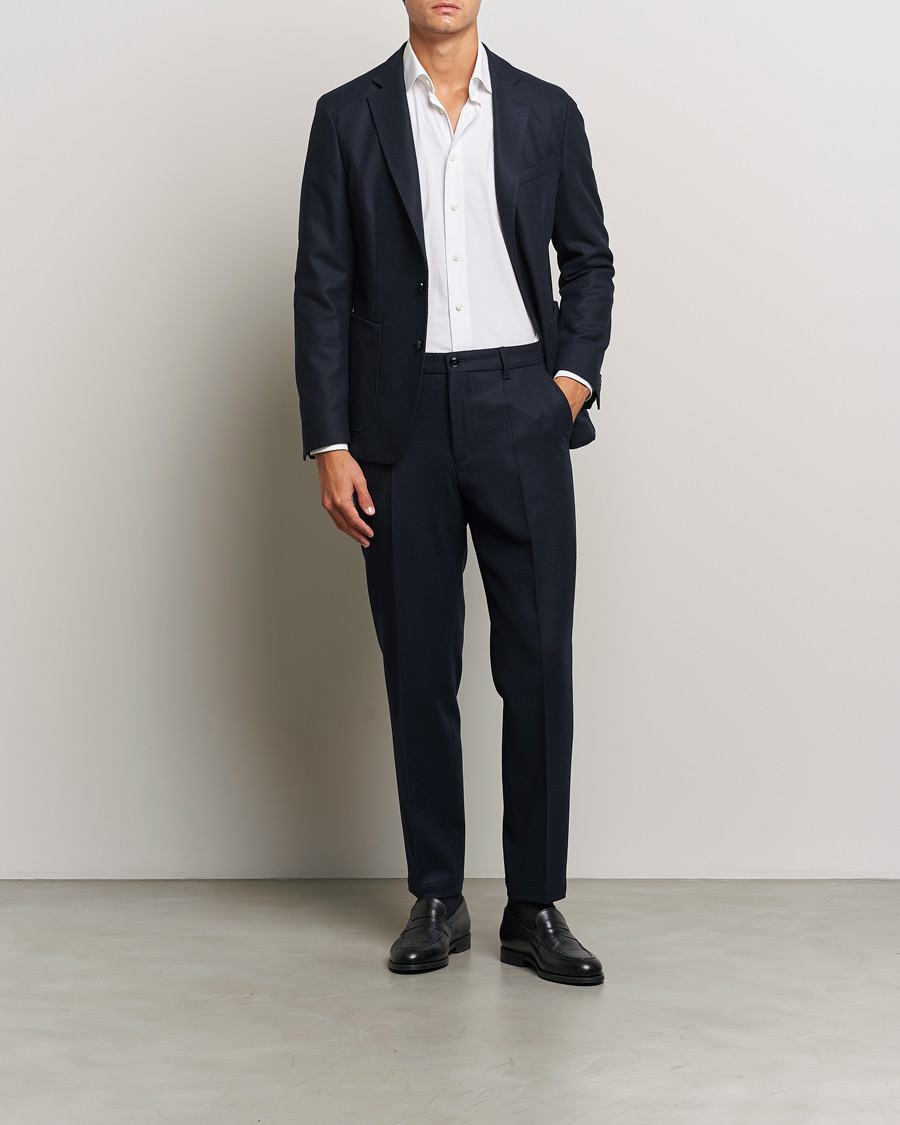 Herr | Kavajer | BOSS BLACK | Hanry Wool Patch Pocket Blazer Dark Blue