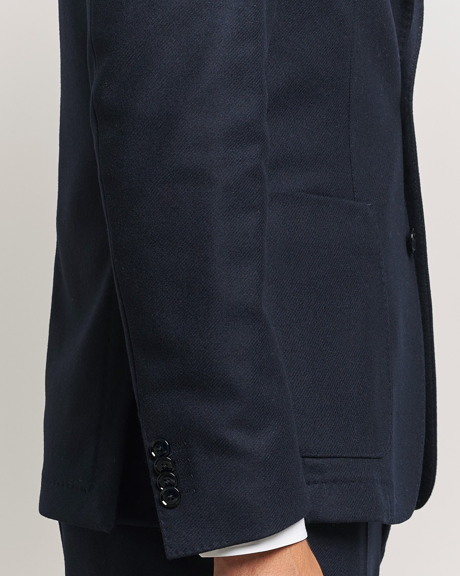 Herr | Kavajer | BOSS BLACK | Hanry Wool Patch Pocket Blazer Dark Blue