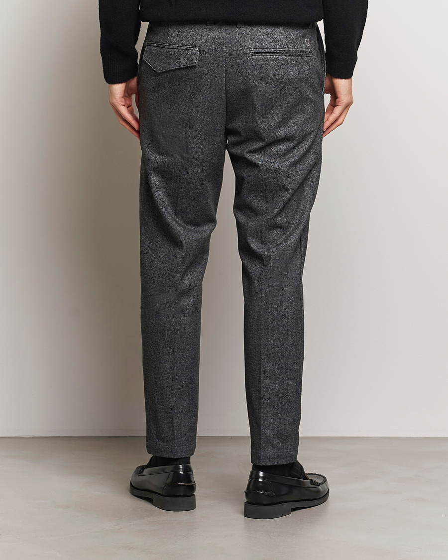 Herr | Byxor | BOSS BLACK | Kane Brushed Drawstring Trousers Dark Grey