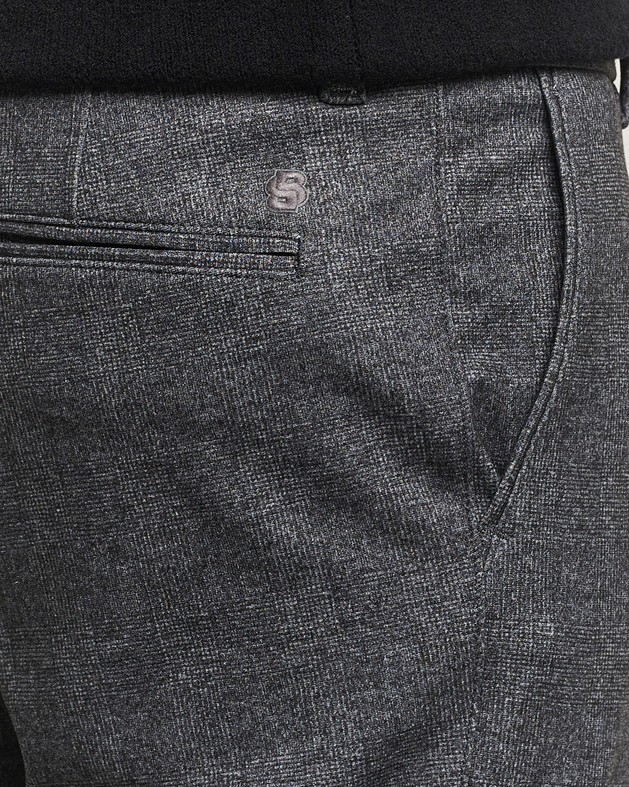 Herr | Byxor | BOSS BLACK | Kane Brushed Drawstring Trousers Dark Grey
