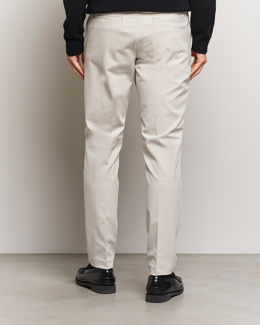 Herr | Byxor | BOSS BLACK | Kaiton Structured Chinos Light Beige