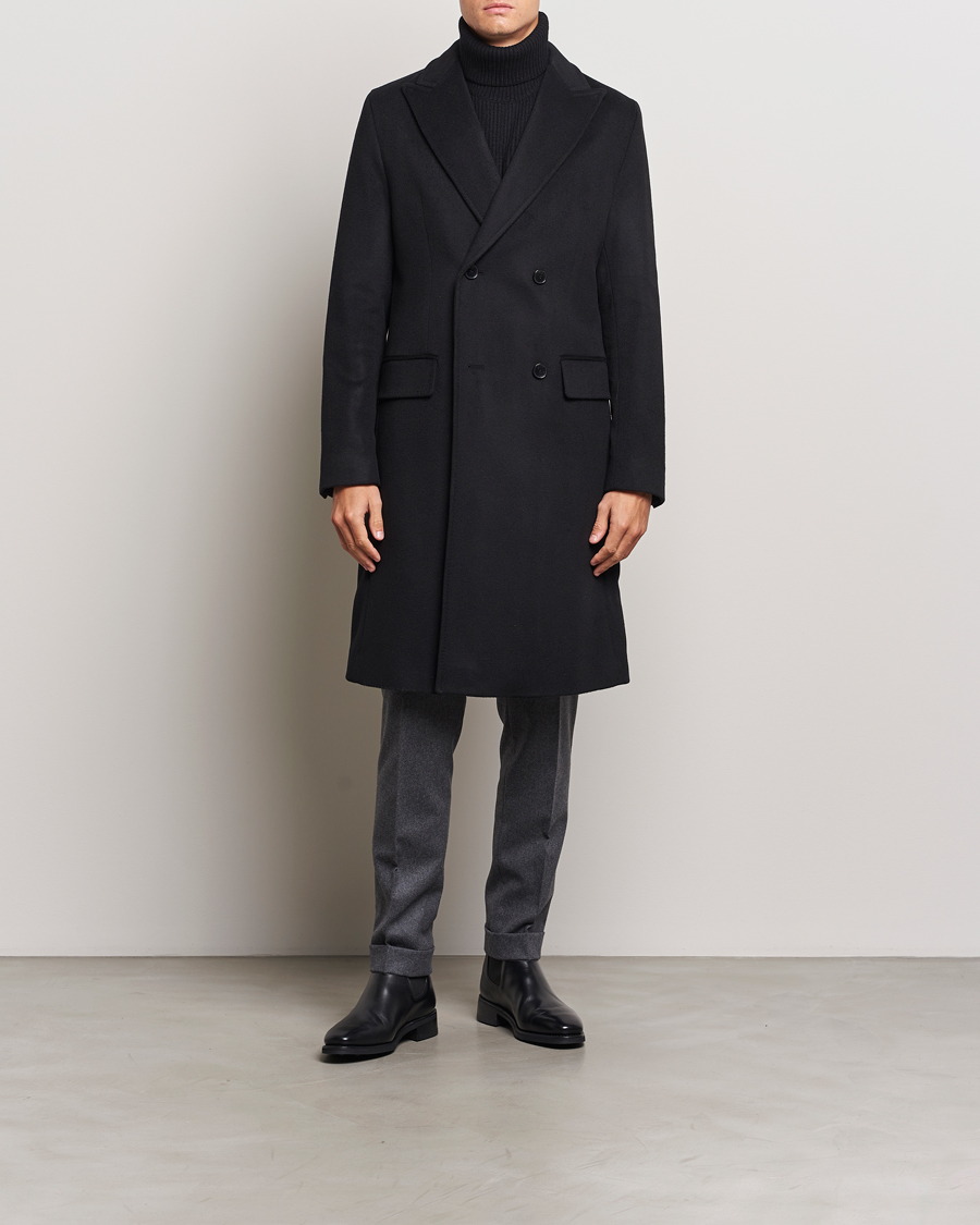 Herr | Jackor | BOSS BLACK | Hyde Double Breasted Coat Black