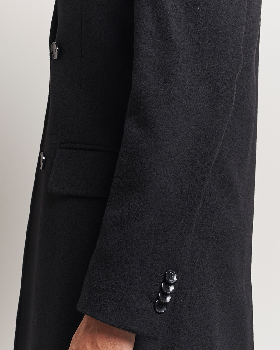 Herr | Jackor | BOSS BLACK | Hyde Double Breasted Coat Black