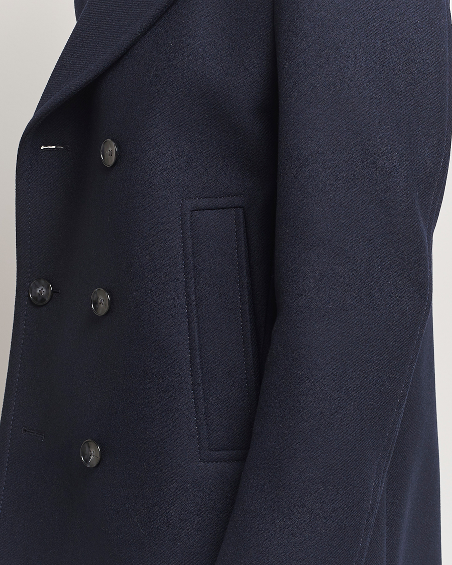 Herr | Jackor | BOSS BLACK | Clay Wool Peacoat Dark Blue