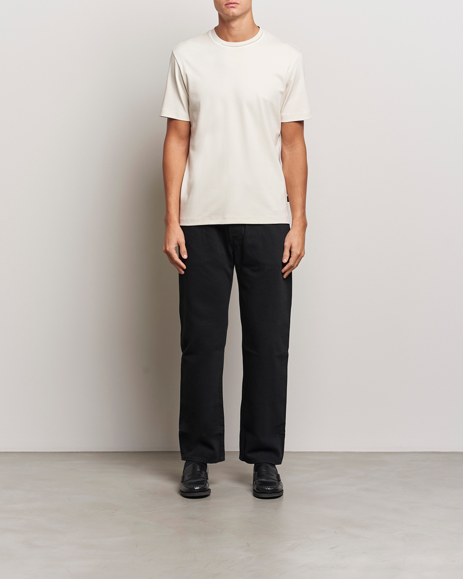 Herr | T-Shirts | BOSS BLACK | Thompson Crew Neck T-Shirt Open White