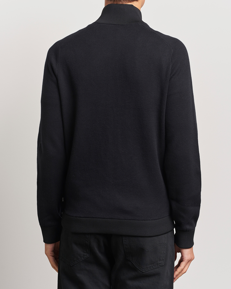 Herr | Jackor | BOSS BLACK | Esfero Hybrid Full Zip Black
