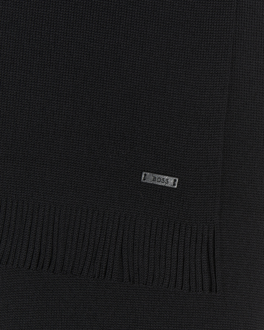 Herr | BOSS BLACK Albas Wool Scarf Black | BOSS BLACK | Albas Wool Scarf Black