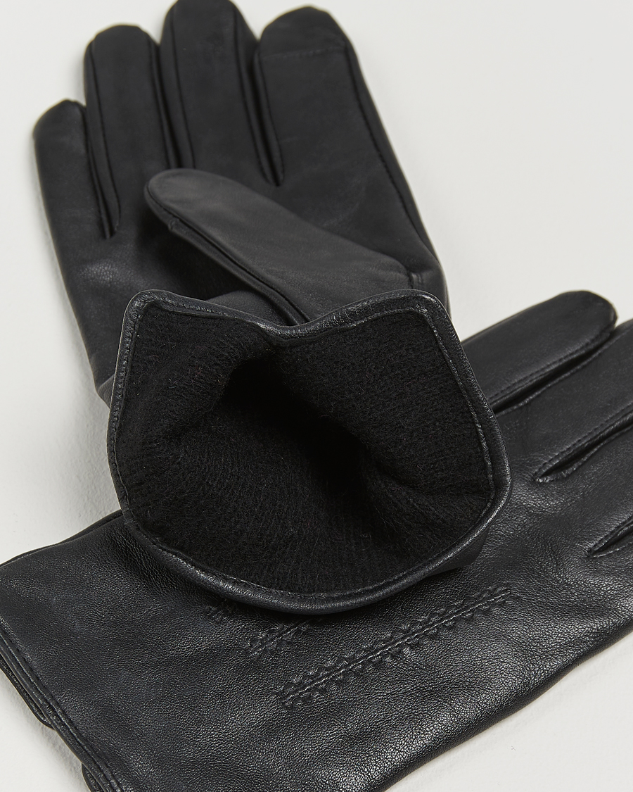 Herr | BOSS BLACK Hainz Leather Gloves Black | BOSS BLACK | Hainz Leather Gloves Black