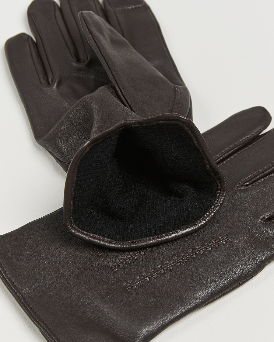 Herr | BOSS BLACK Hainz Leather Glove Medium Brown | BOSS BLACK | Hainz Leather Glove Medium Brown