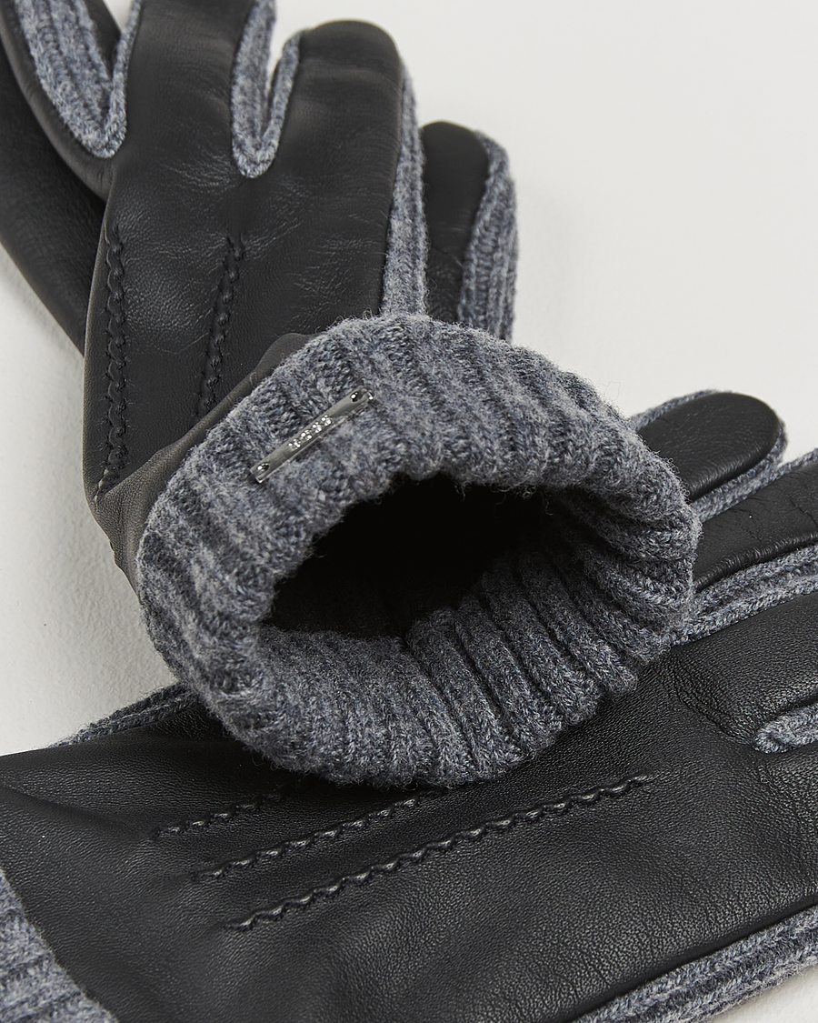 Herr | BOSS BLACK Hyden Leather Gloves Black | BOSS BLACK | Hyden Leather Gloves Black