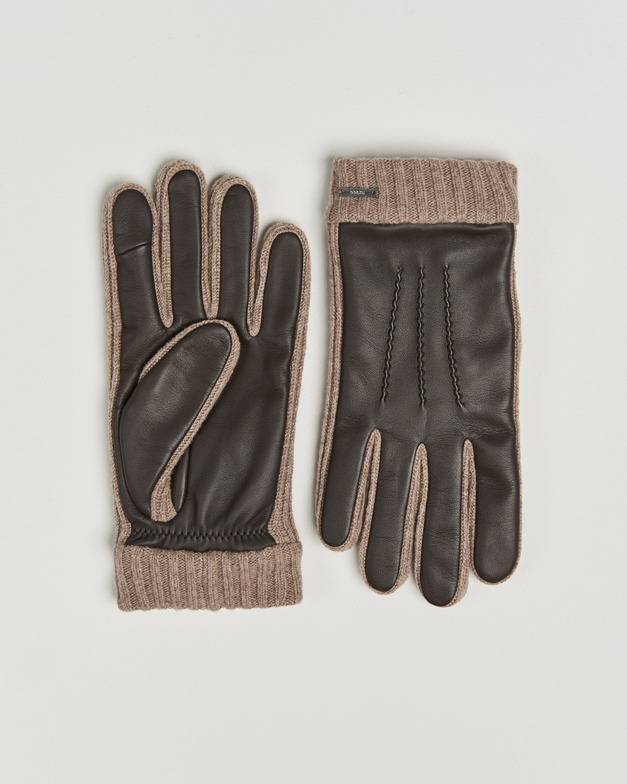 Herr | BOSS BLACK Hyden Leather Gloves Dark Brown | BOSS BLACK | Hyden Leather Gloves Dark Brown