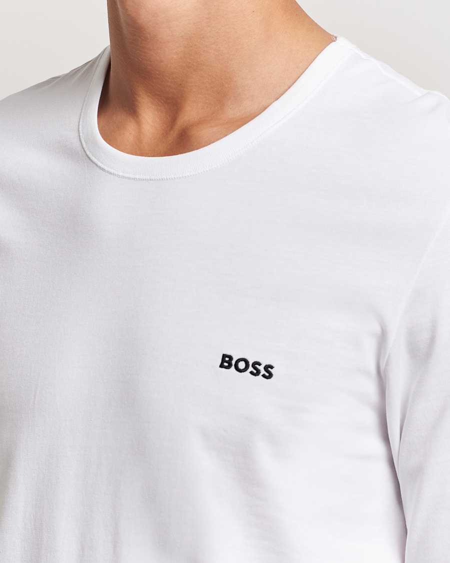 Herr | T-Shirts | BOSS BLACK | 3-Pack Long Sleeve T-Shirt White/Navy/Black