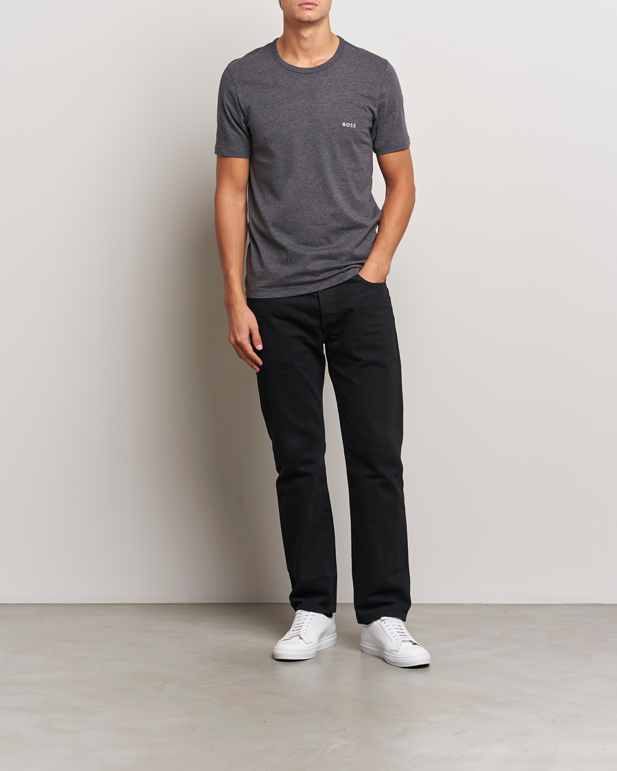 Herr | T-Shirts | BOSS BLACK | 3-Pack Crew Neck T-Shirt Grey/White/Navy