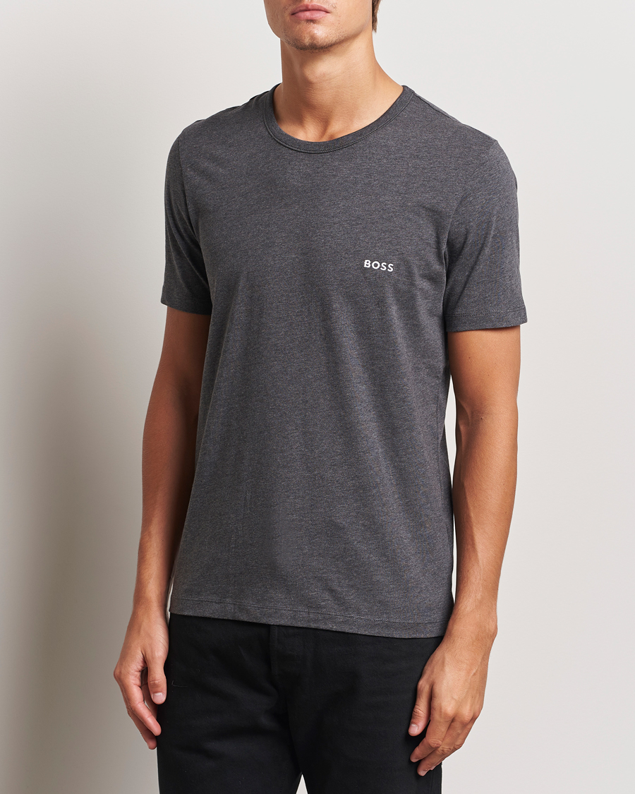 Herr | T-Shirts | BOSS BLACK | 3-Pack Crew Neck T-Shirt Grey/White/Navy