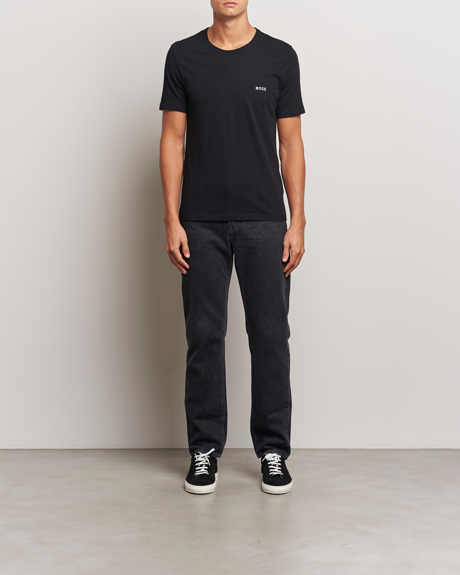 Herr | T-Shirts | BOSS BLACK | 3-Pack Crew Neck T-Shirt Beige/Black/Green
