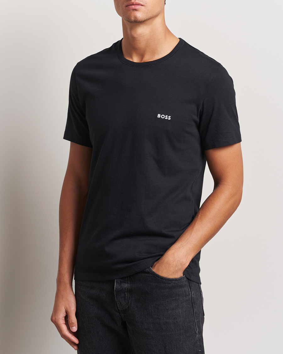 Herr | T-Shirts | BOSS BLACK | 3-Pack Crew Neck T-Shirt Black/Navy/Green