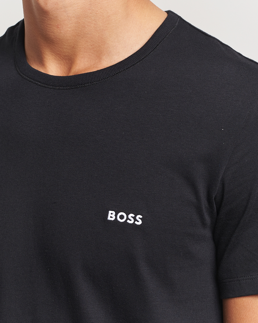 Herr | T-Shirts | BOSS BLACK | 3-Pack Crew Neck T-Shirt Black/Navy/Green