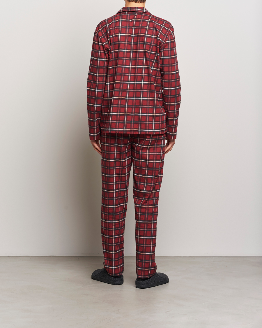 Herr | Pyjamas & Morgonrockar | BOSS BLACK | Holiday Checked Pyjama Set Dark Red