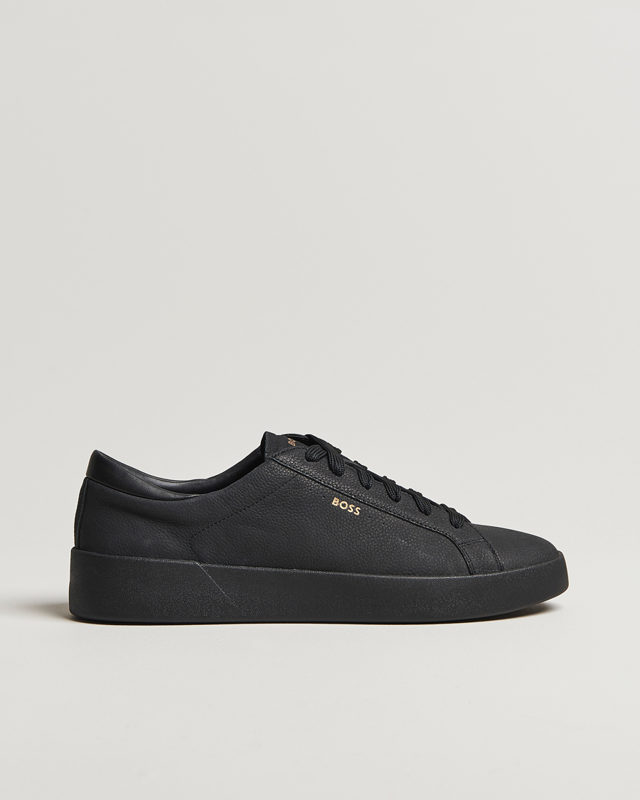 Herr | BOSS BLACK Belwar Leather Sneaker Black | BOSS BLACK | Belwar Leather Sneaker Black