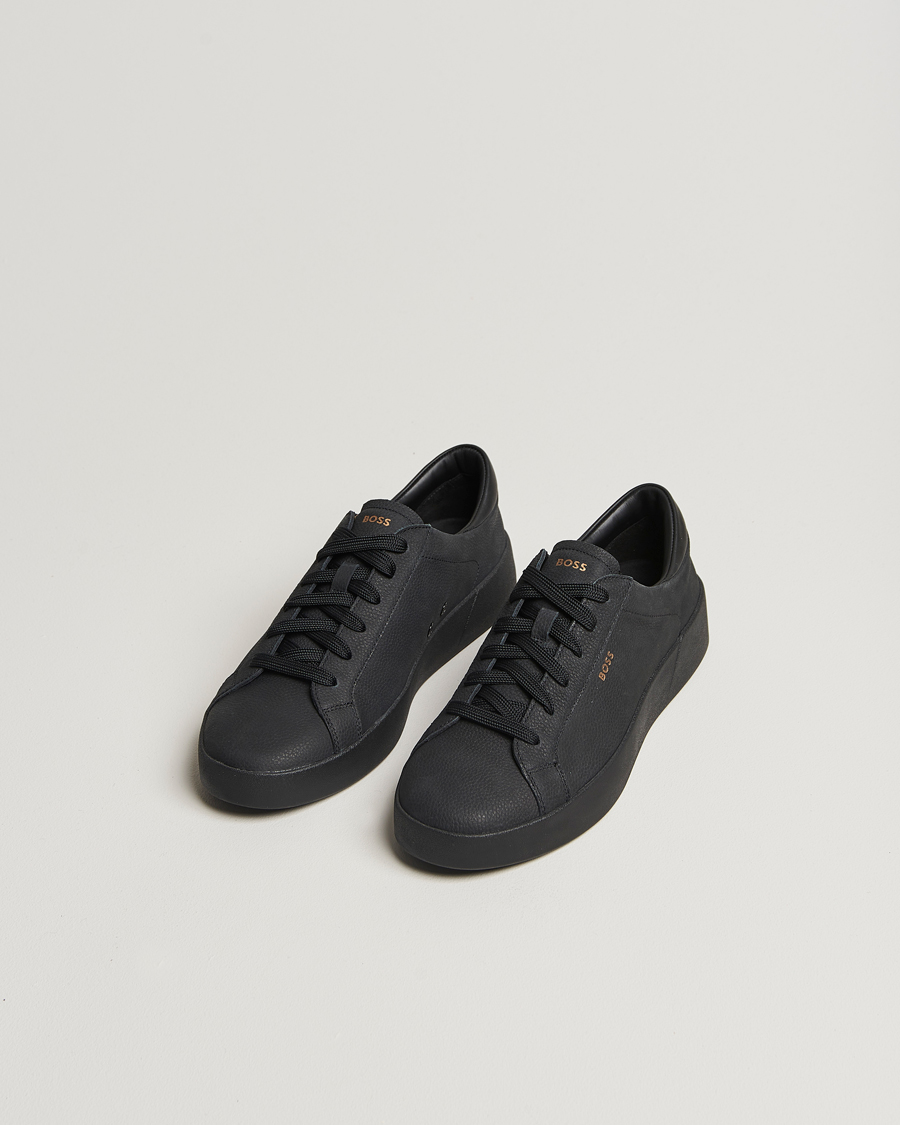 Herr | BOSS BLACK Belwar Leather Sneaker Black | BOSS BLACK | Belwar Leather Sneaker Black