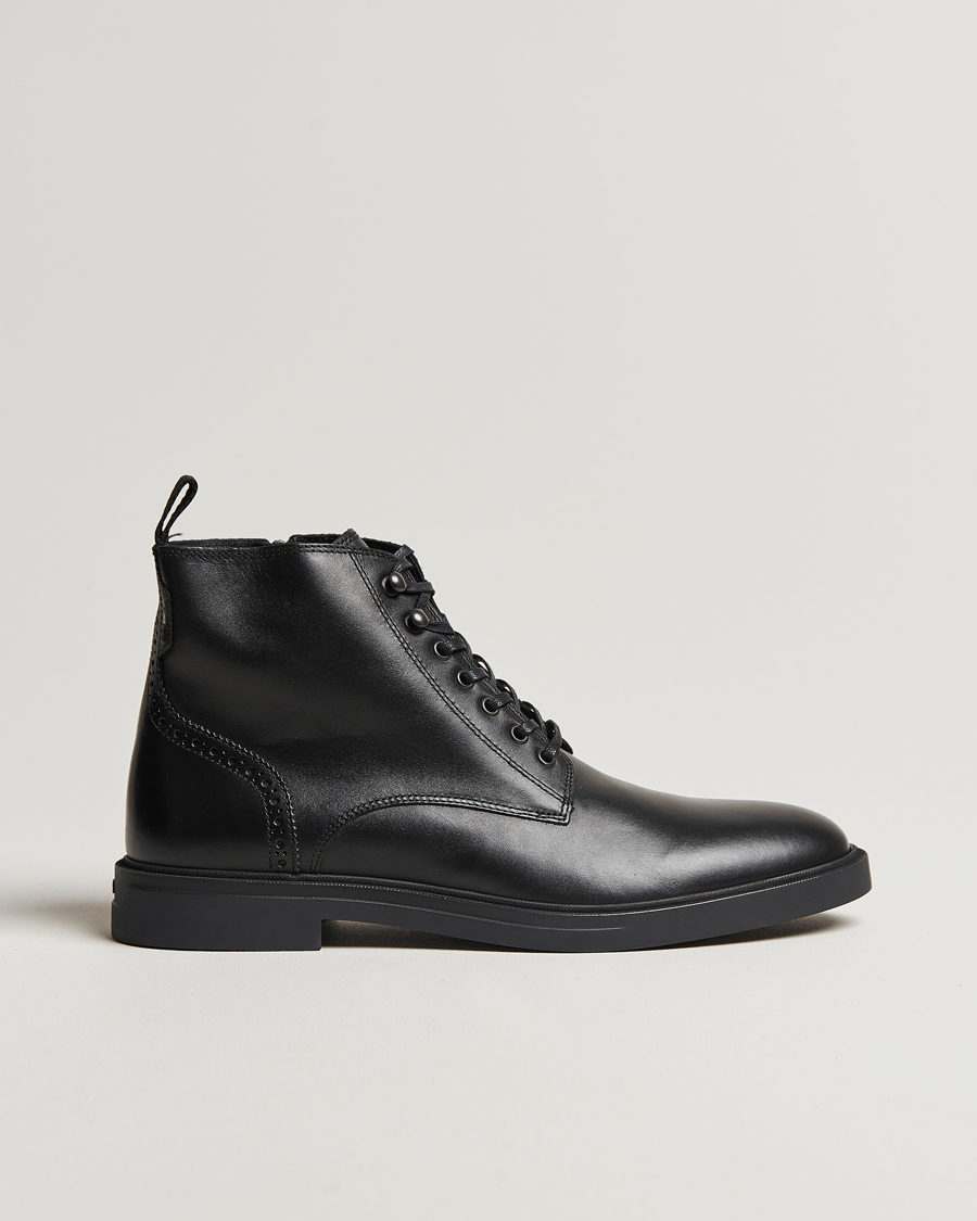 Herr | BOSS BLACK Calev Leather Boot Black | BOSS BLACK | Calev Leather Boot Black