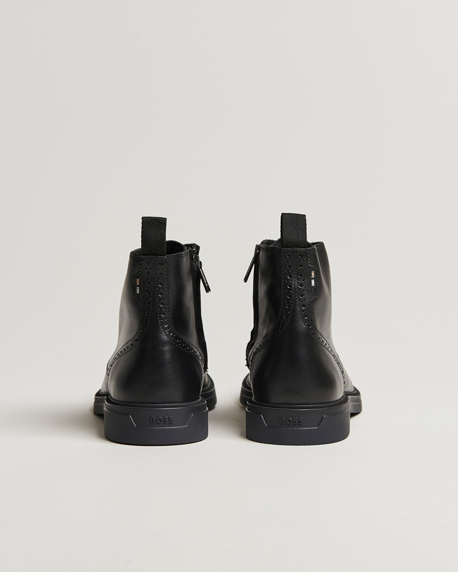 Herr | BOSS BLACK Calev Leather Boot Black | BOSS BLACK | Calev Leather Boot Black