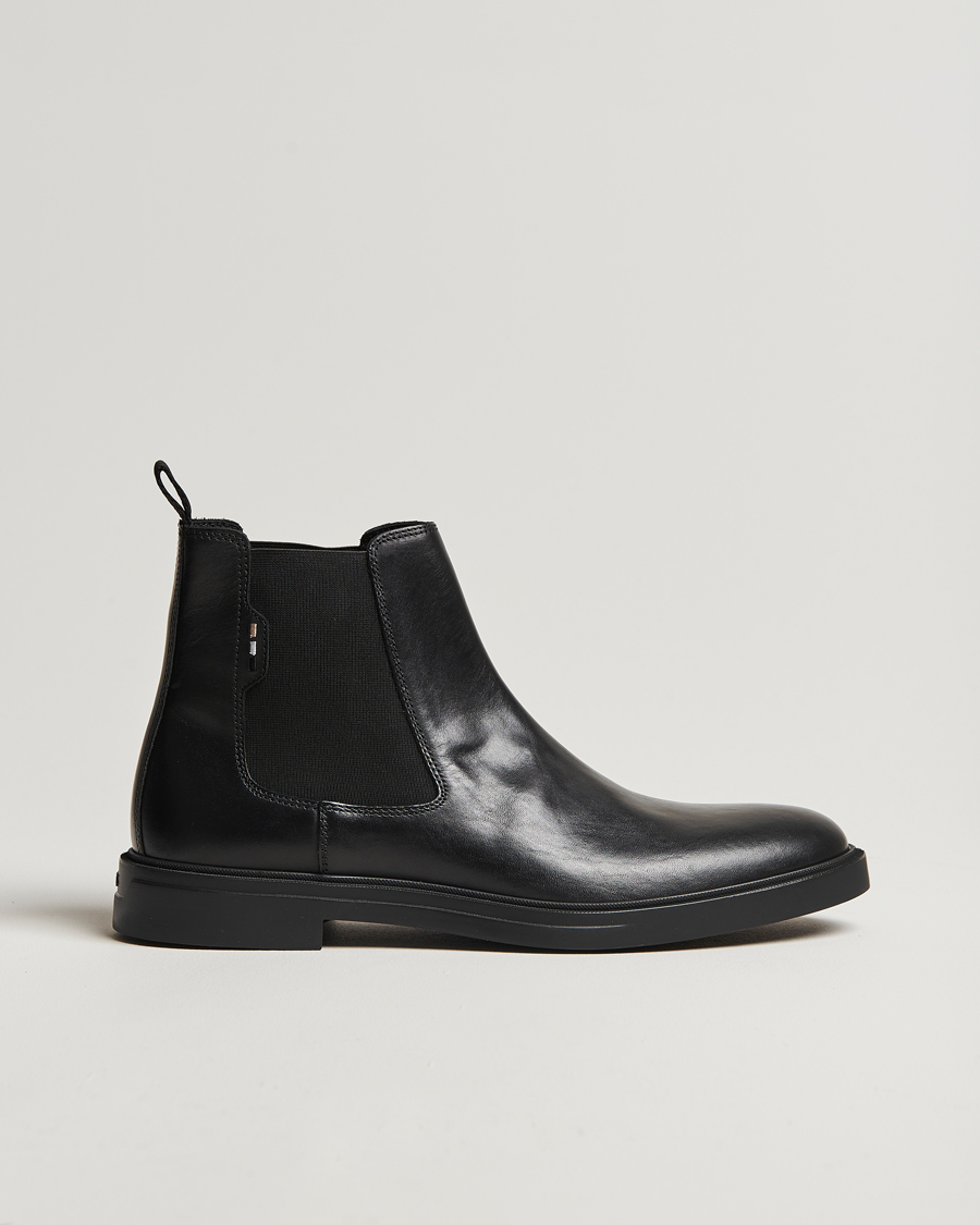 Herr | BOSS BLACK Calev Leather Chelsea Boot Black | BOSS BLACK | Calev Leather Chelsea Boot Black