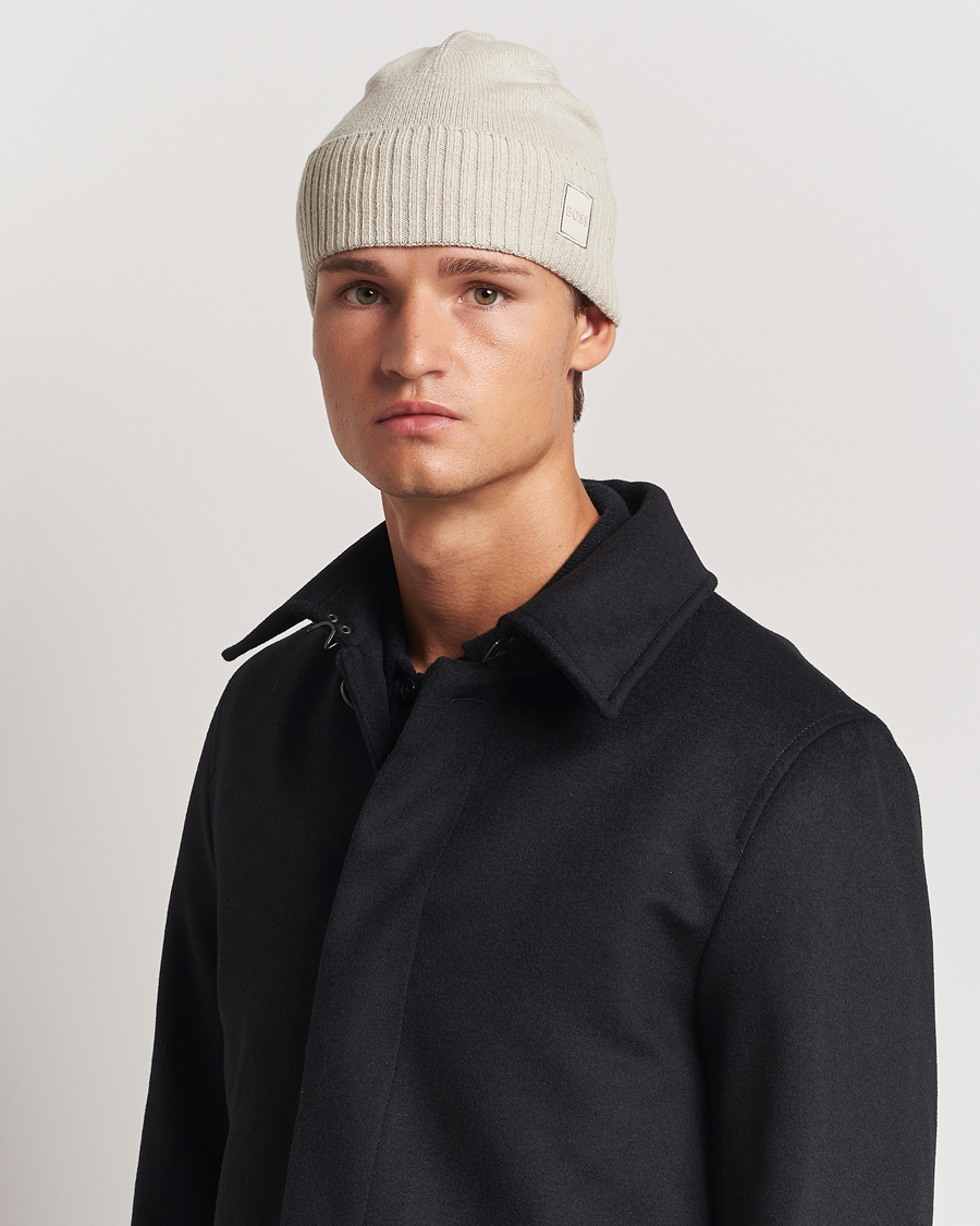 Herr | BOSS ORANGE Akaio Logo Beanie Light Beige | BOSS ORANGE | Akaio Logo Beanie Light Beige