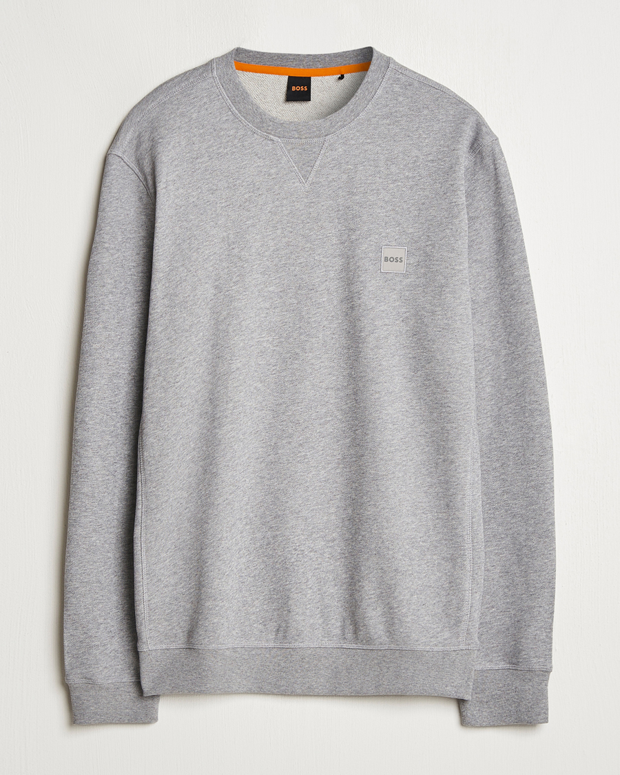 Herr | Tröjor | BOSS ORANGE | Westart Logo Sweatshirt Light Grey