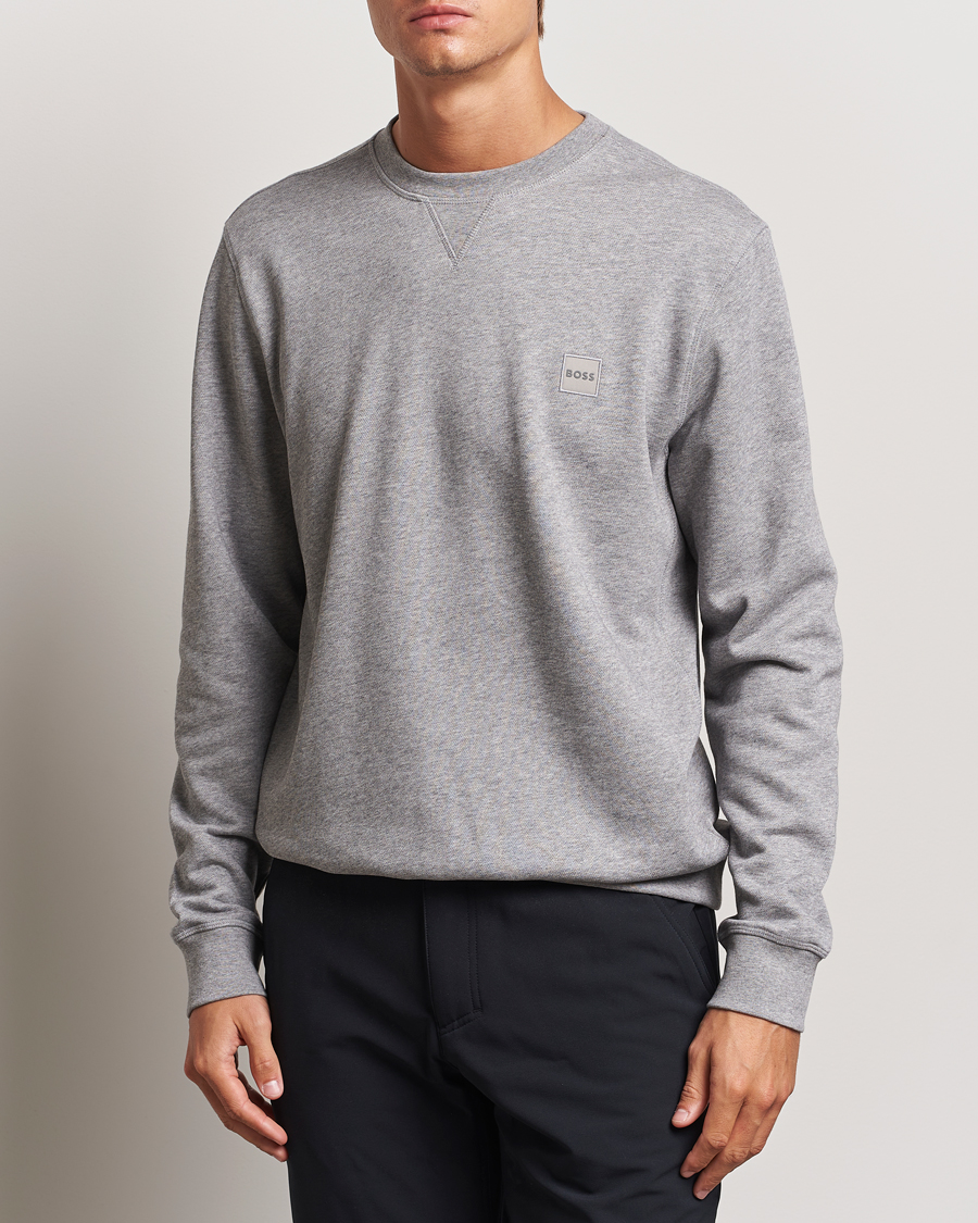 Herr | Tröjor | BOSS ORANGE | Westart Logo Sweatshirt Light Grey