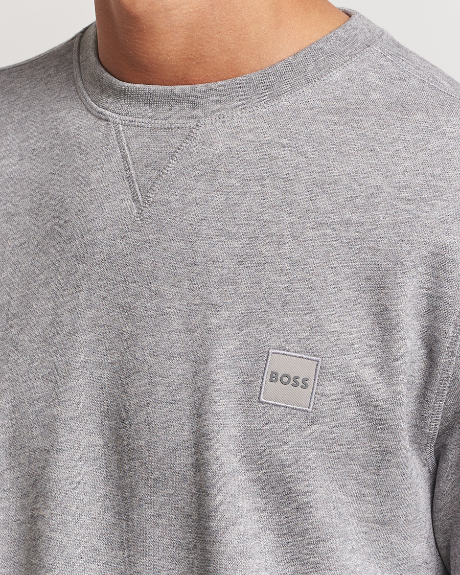 Herr | Tröjor | BOSS ORANGE | Westart Logo Sweatshirt Light Grey