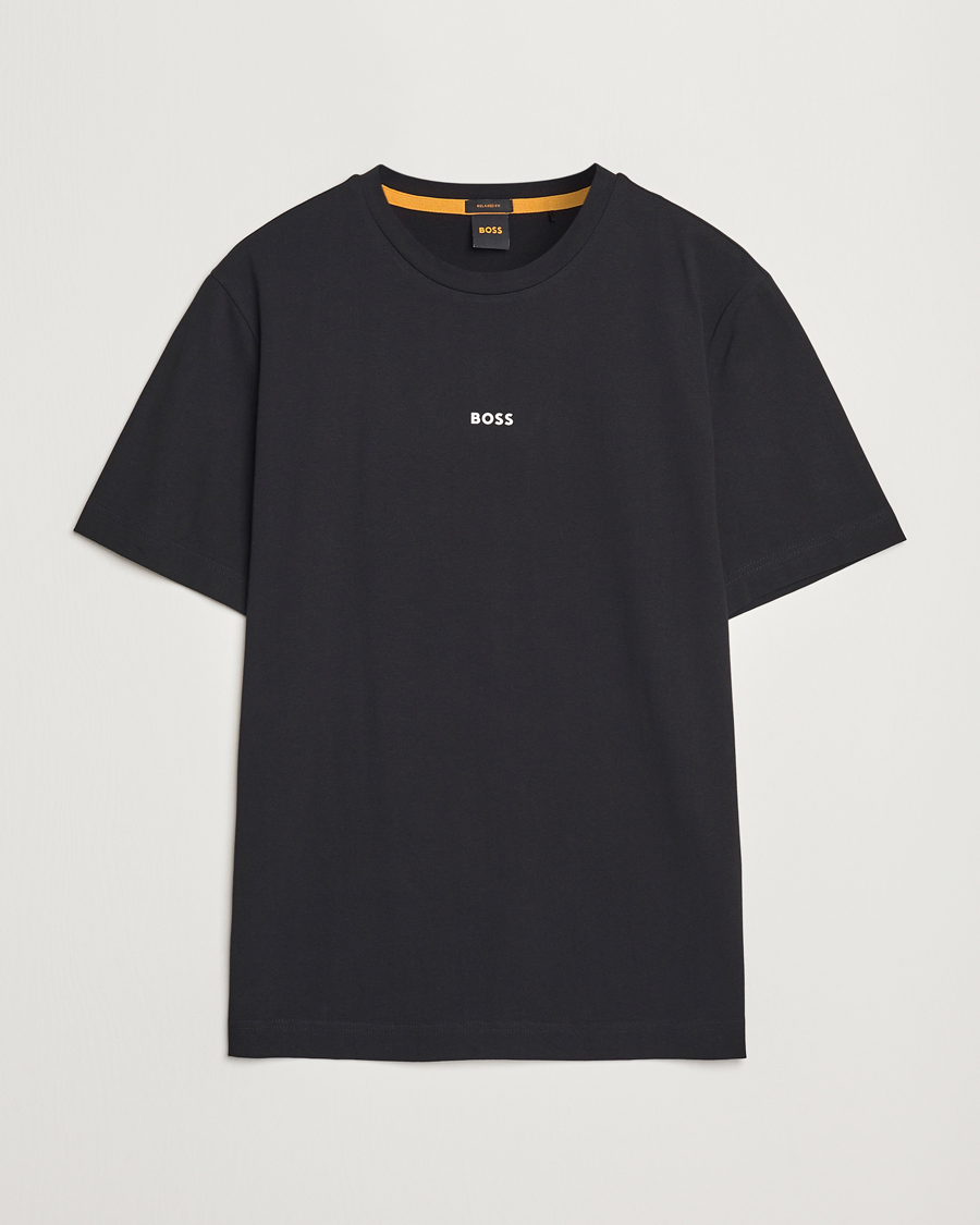 Herr | T-Shirts | BOSS ORANGE | Tchup Logo Crew Neck T-Shirt Black