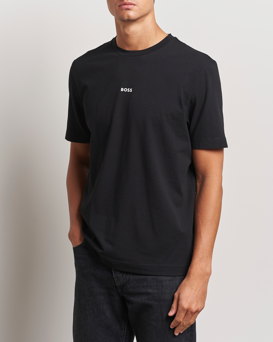 Herr | T-Shirts | BOSS ORANGE | Tchup Logo Crew Neck T-Shirt Black