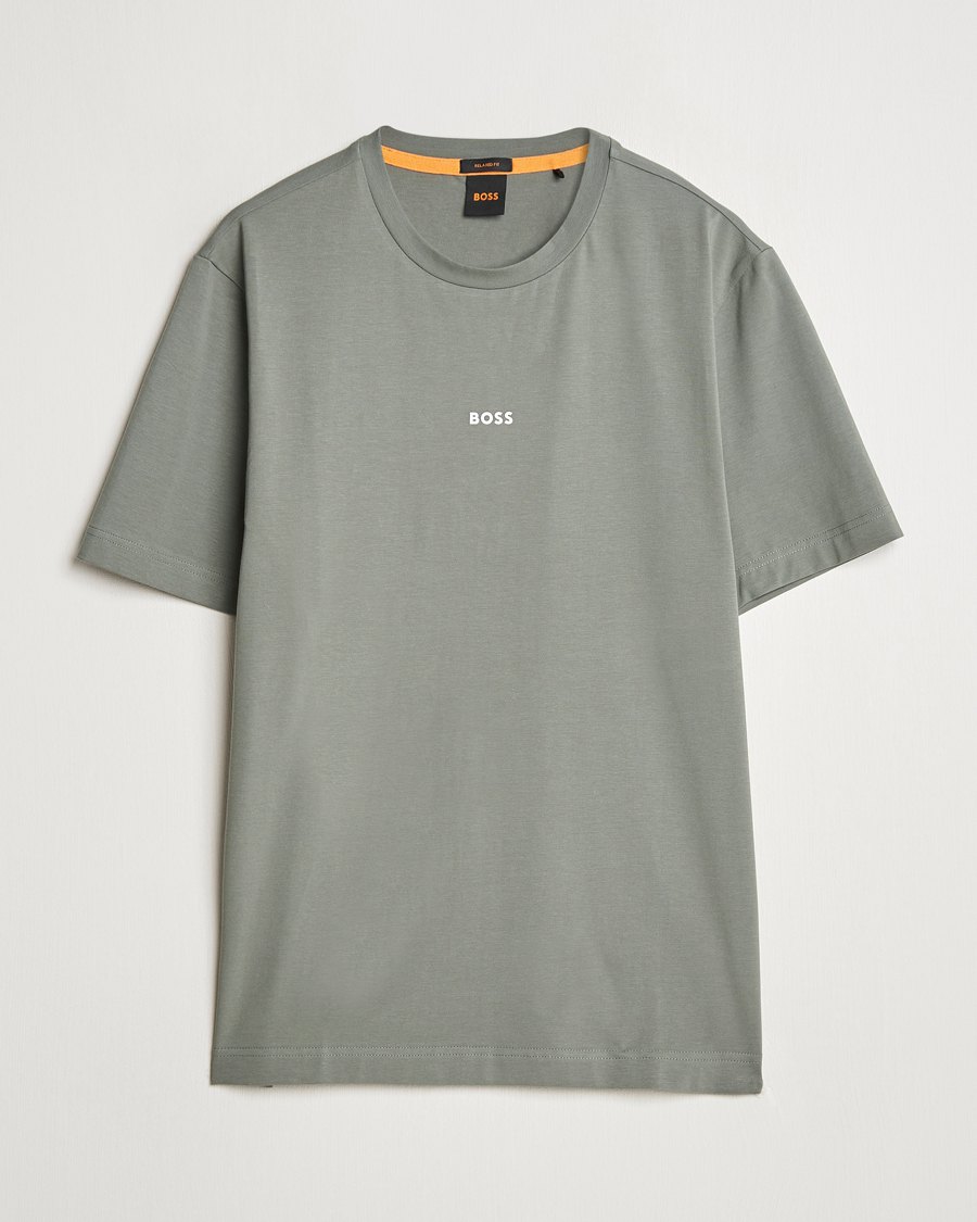 Herr | T-Shirts | BOSS ORANGE | Tchup Logo Crew Neck T-Shirt Open Grey