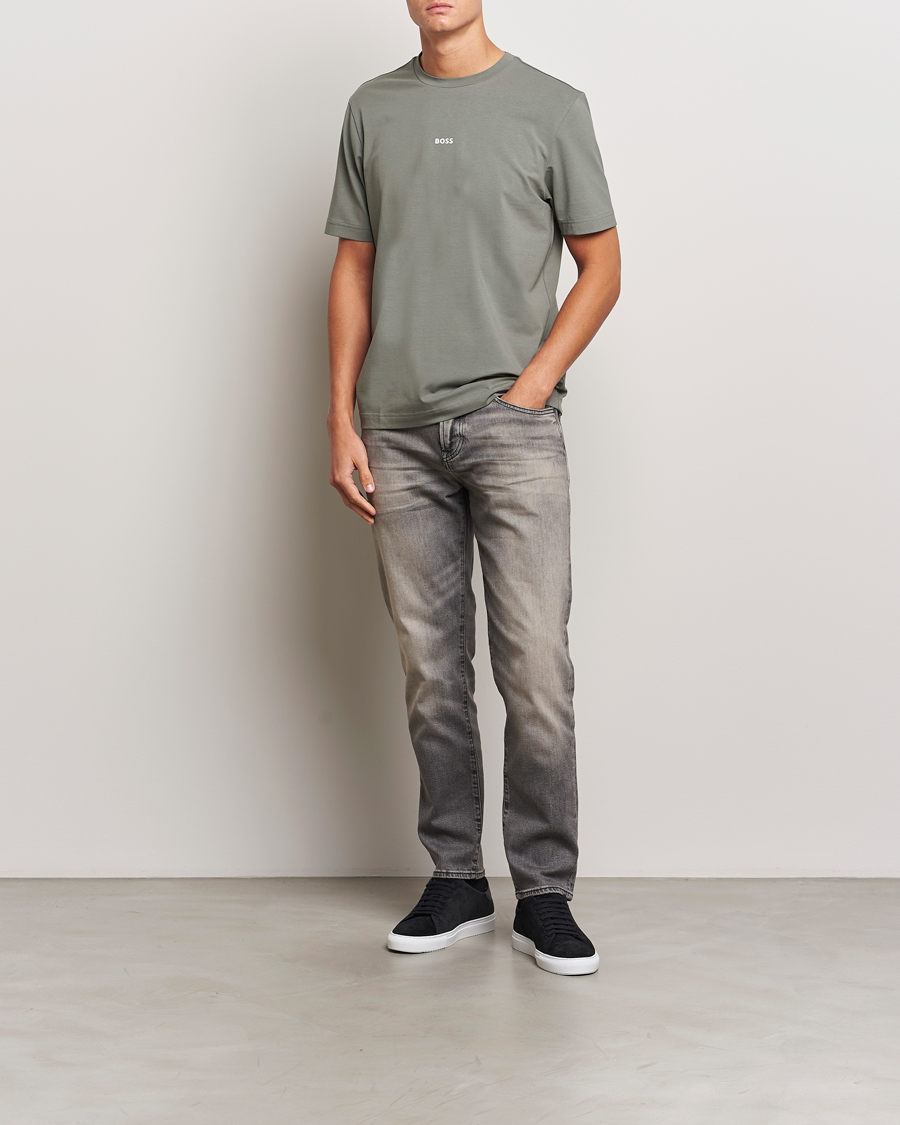 Herr | T-Shirts | BOSS ORANGE | Tchup Logo Crew Neck T-Shirt Open Grey